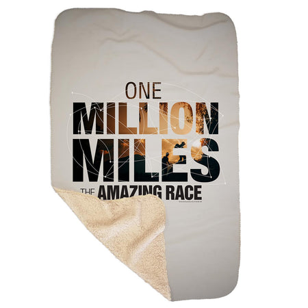 The Amazing Race One Million Miles Sherpa Blanket - Paramount Shop