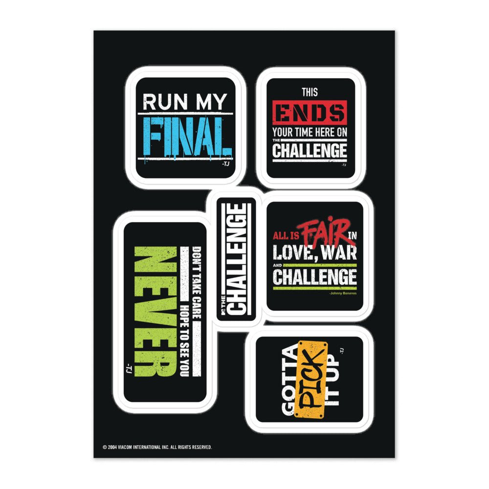 The Challenge Editorial Sticker Sheet