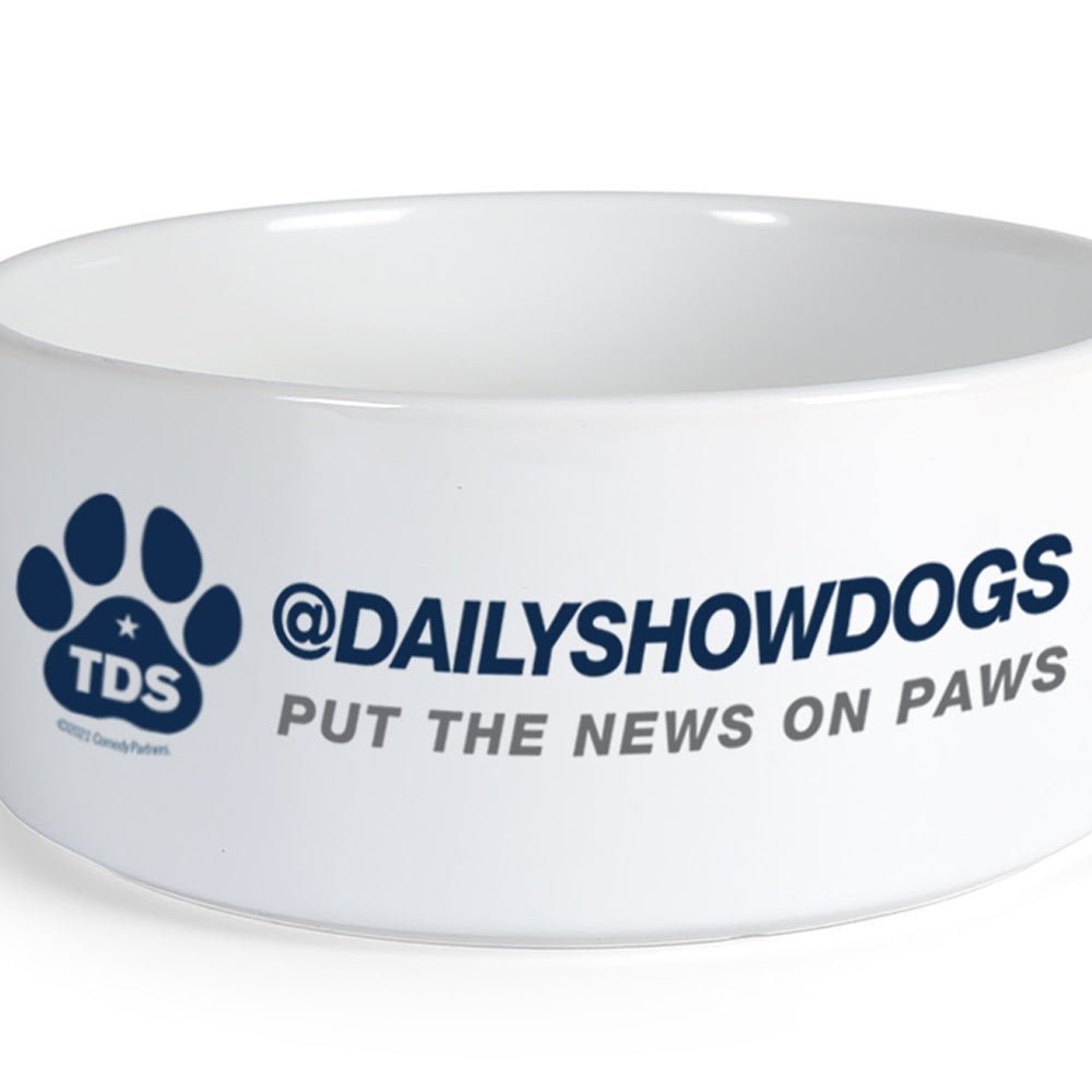 The Daily Show: Daily Show Dogs Put the News on Paws Pet Bowl - Paramount Shop