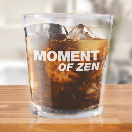 The Daily Show Moment of Zen Laser Engraved Rocks Glass - Paramount Shop