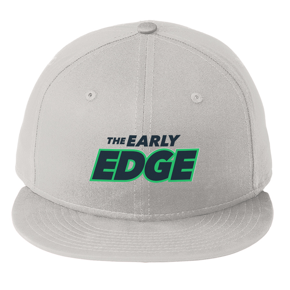 The Early Edge Podcast Logo Embroidered Flat Bill Hat - Paramount Shop