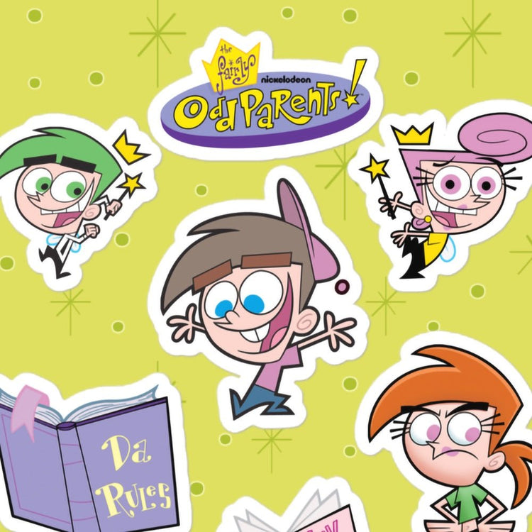 The Fairly OddParents Characters Kiss Cut Sticker Sheet – Paramount Shop