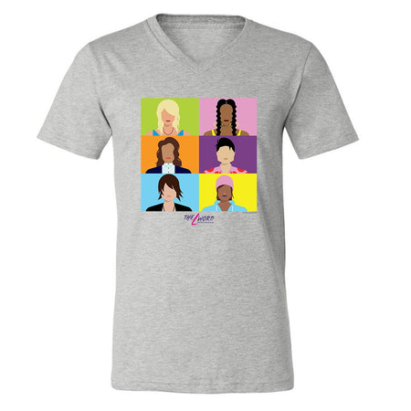 The L Word: Generation Q Faces Adult V - Neck T - Shirt - Paramount Shop