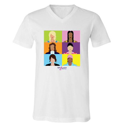 The L Word: Generation Q Faces Adult V - Neck T - Shirt - Paramount Shop