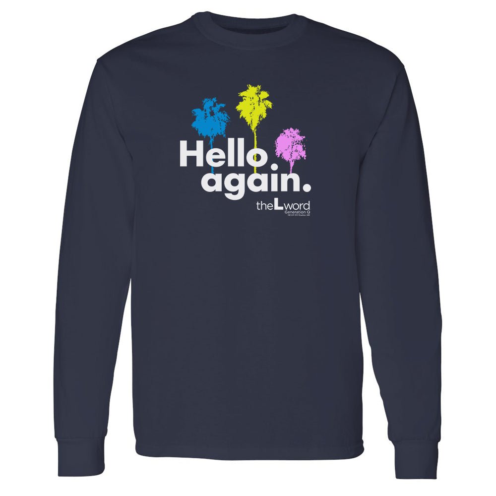 The L Word: Generation Q Hello Again Palm Trees Adult Long Sleeve T - Shirt - Paramount Shop