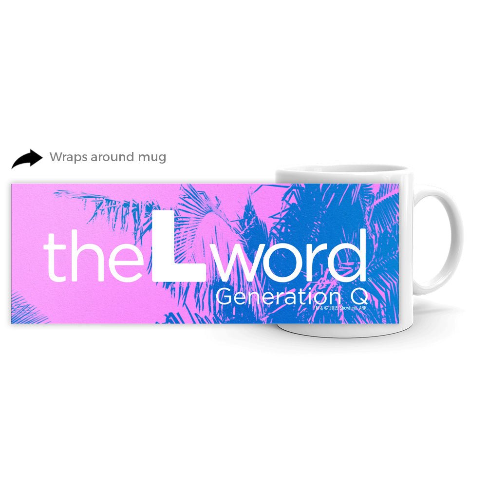 The L Word: Generation Q Palm Tree Logo White Mug - Paramount Shop