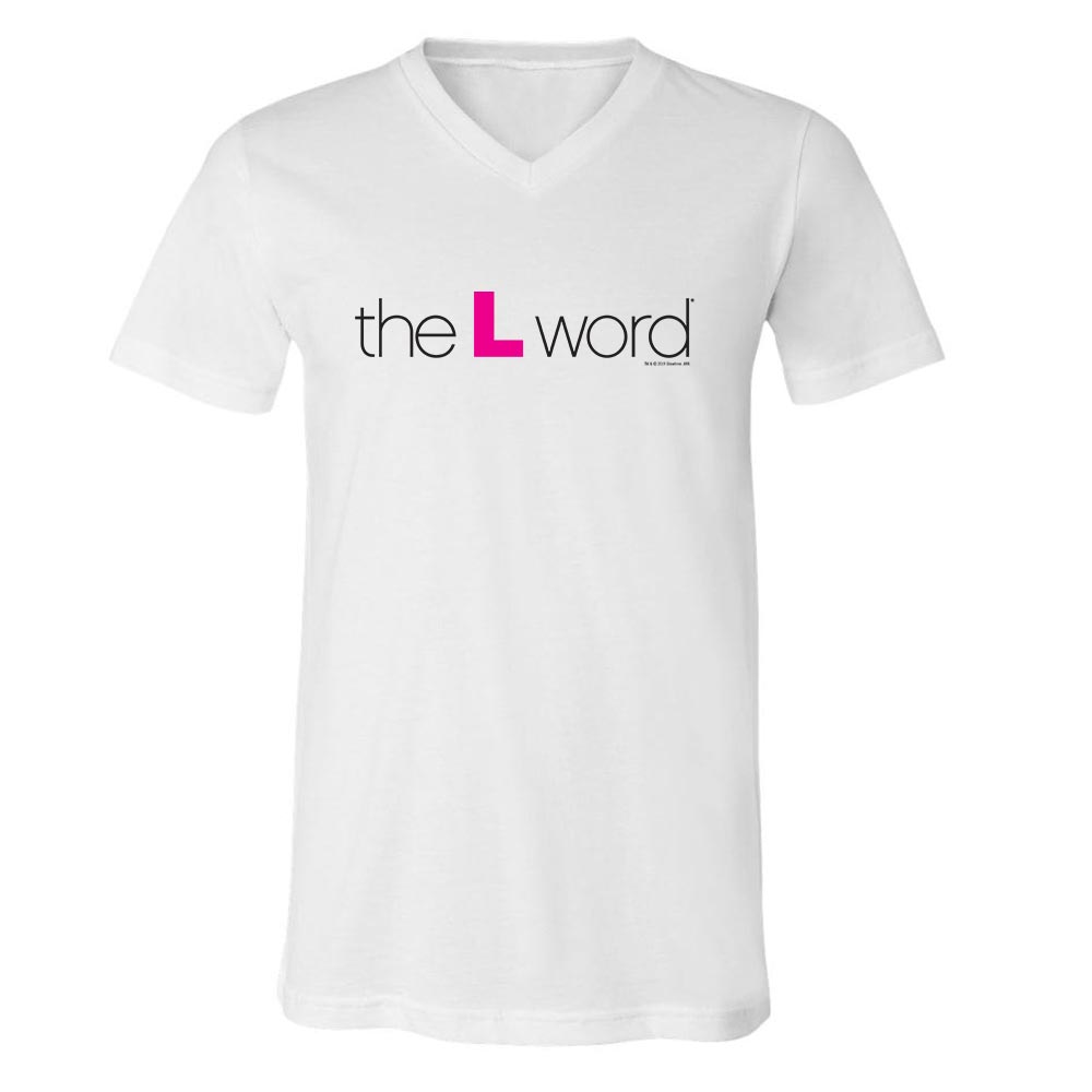 The L Word Logo Adult V - Neck T - Shirt - Paramount Shop