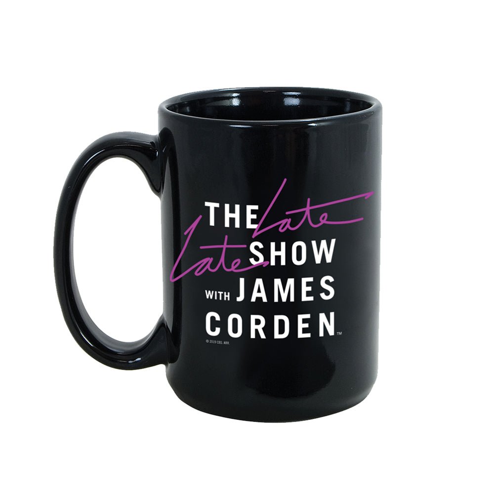 The Late Late Show with James Corden As Seen on Black Mug - Paramount Shop