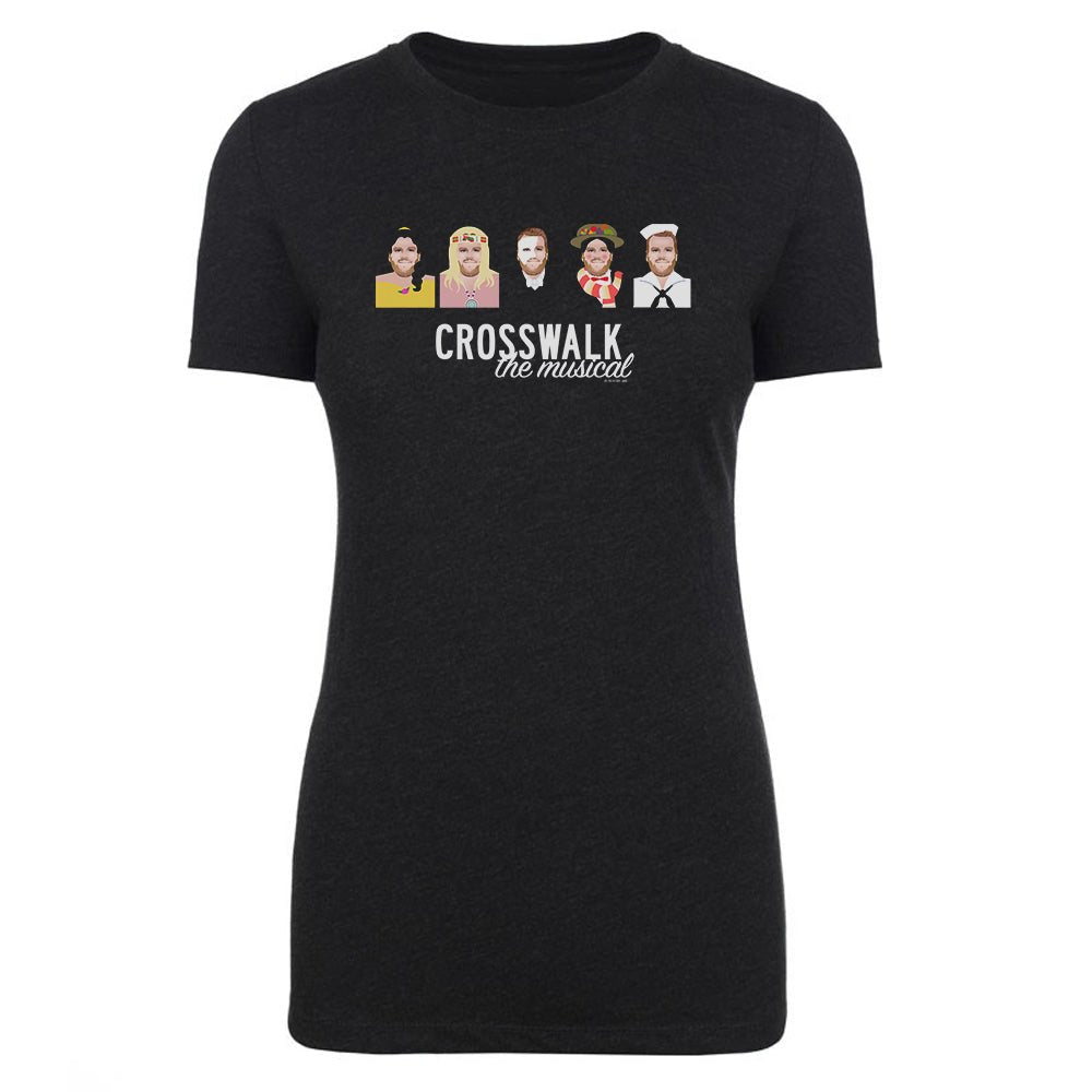 The Late Late Show with James Corden Crosswalk the Musical Characters Women's Tri - Blend T - Shirt - Paramount Shop