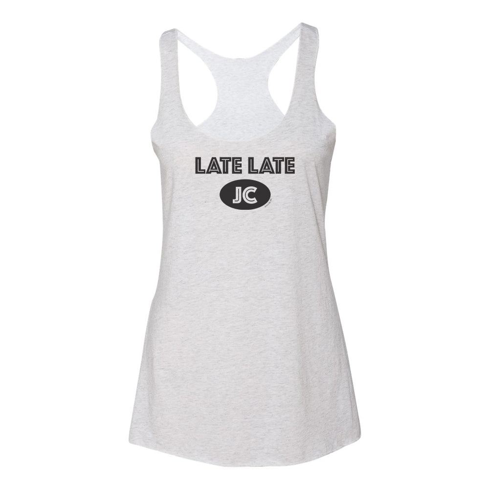 The Late Late Show with James Corden Late Late JC Women's Tri - Blend Racerback Tank Top - Paramount Shop