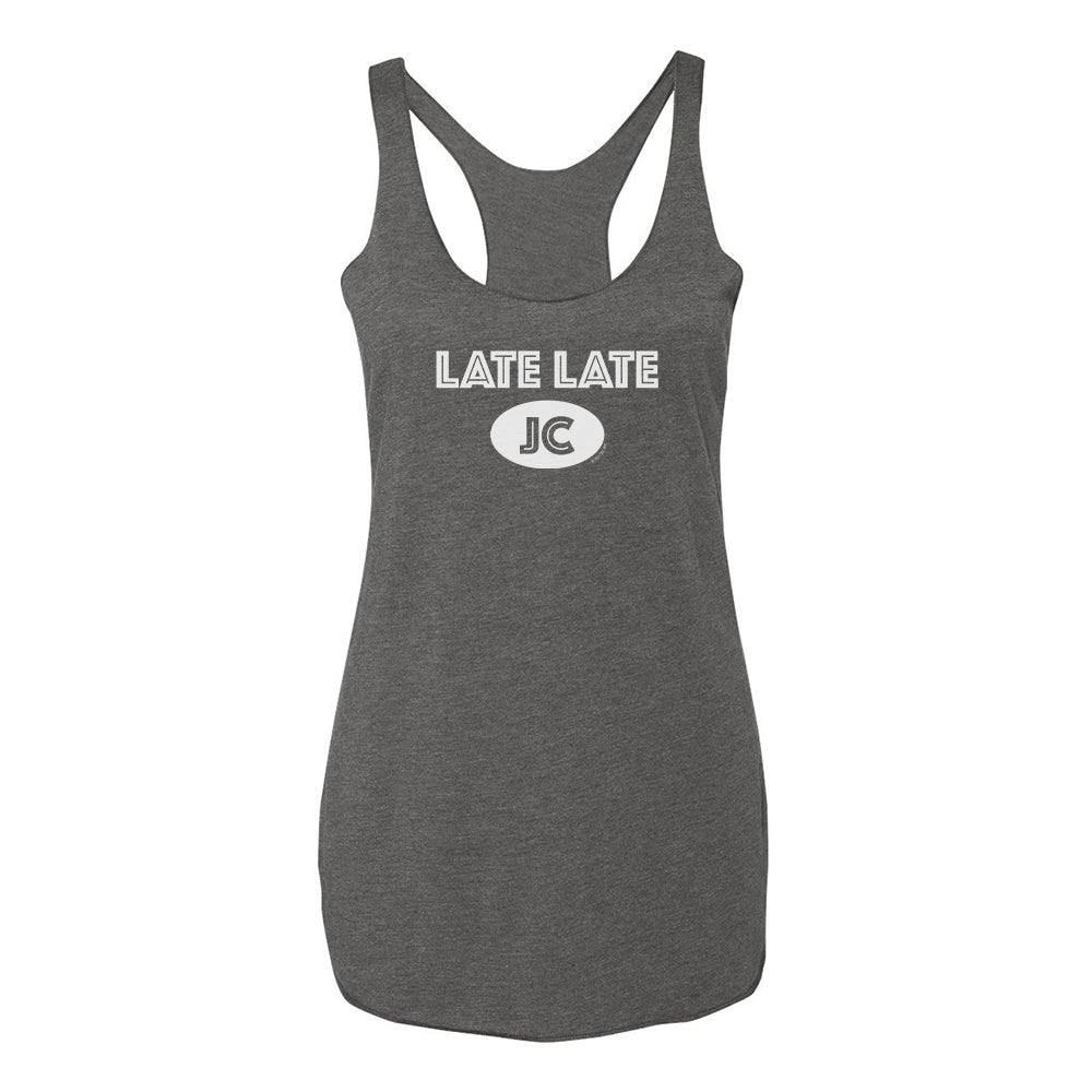 The Late Late Show with James Corden Late Late JC Women's Tri - Blend Racerback Tank Top - Paramount Shop