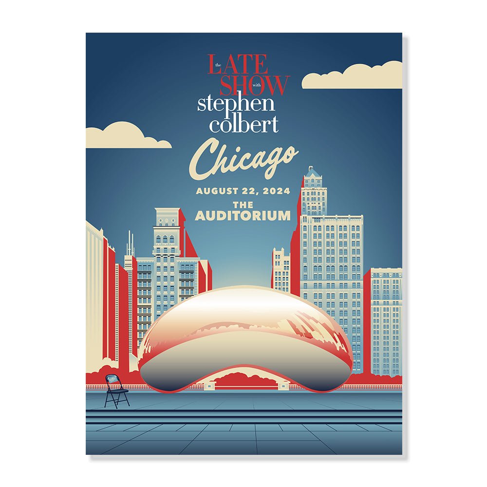 The Late Show Cloud Gate "The Bean" Poster - Paramount Shop