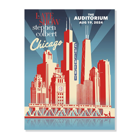 The Late Show Deco Skyline Poster - Paramount Shop