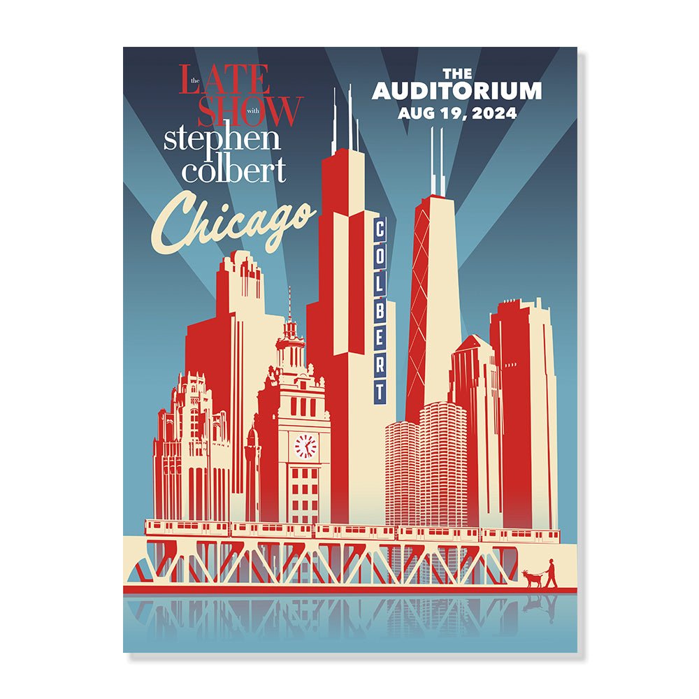 The Late Show Deco Skyline Poster - Paramount Shop