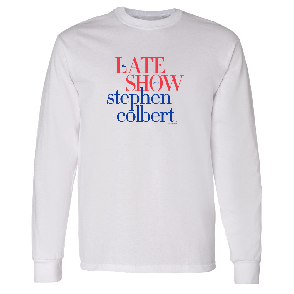 The Late Show with Stephen Colbert Adult Long Sleeve T - Shirt - Paramount Shop