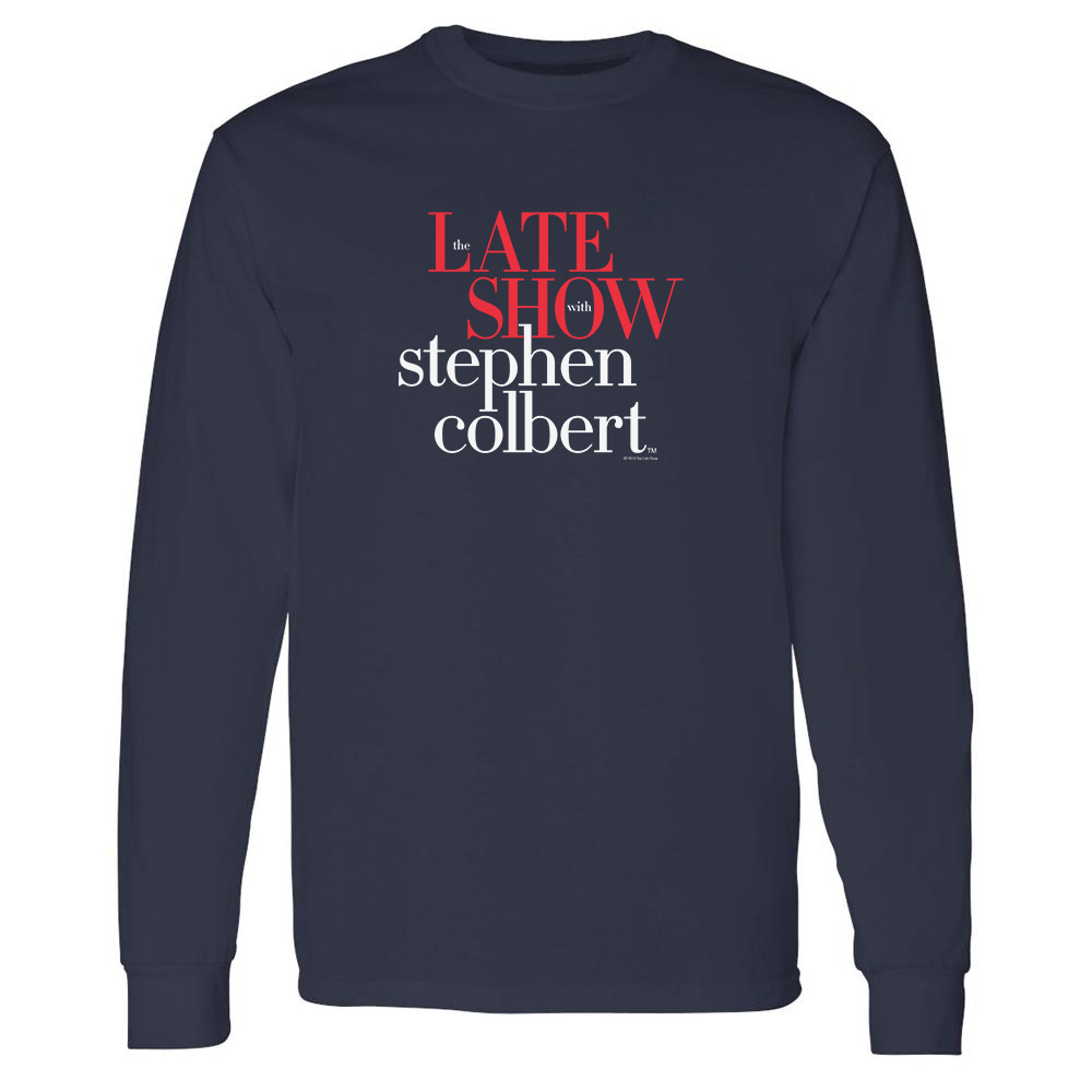 The Late Show with Stephen Colbert Adult Long Sleeve T - Shirt - Paramount Shop
