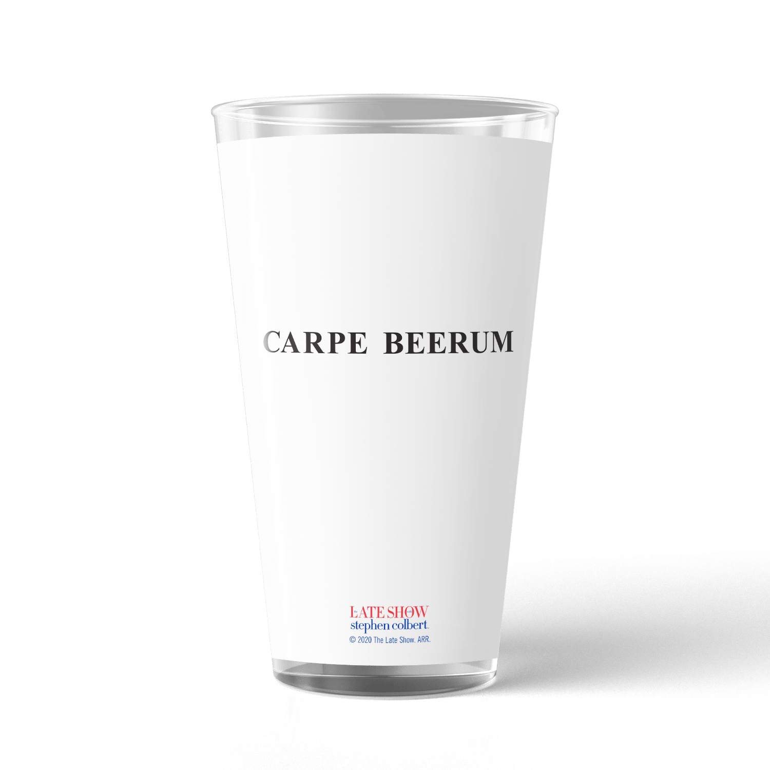 The Late Show with Stephen Colbert Be Your Own President Charity Pint Glass - Paramount Shop