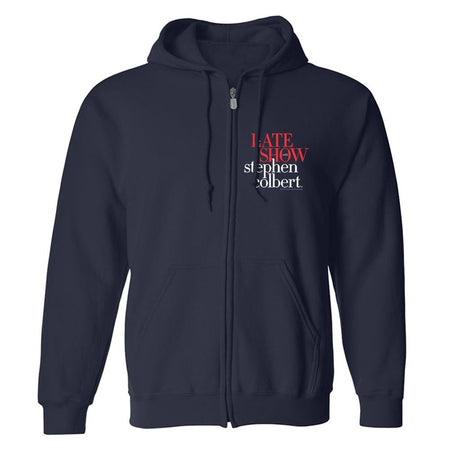 The Late Show with Stephen Colbert Logo Fleece Zip - Up Hooded Sweatshirt - Paramount Shop