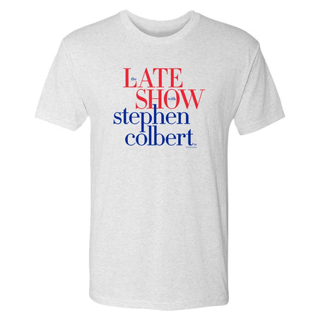 The Late Show with Stephen Colbert Logo Men's Tri - Blend Short Sleeve T - Shirt - Paramount Shop