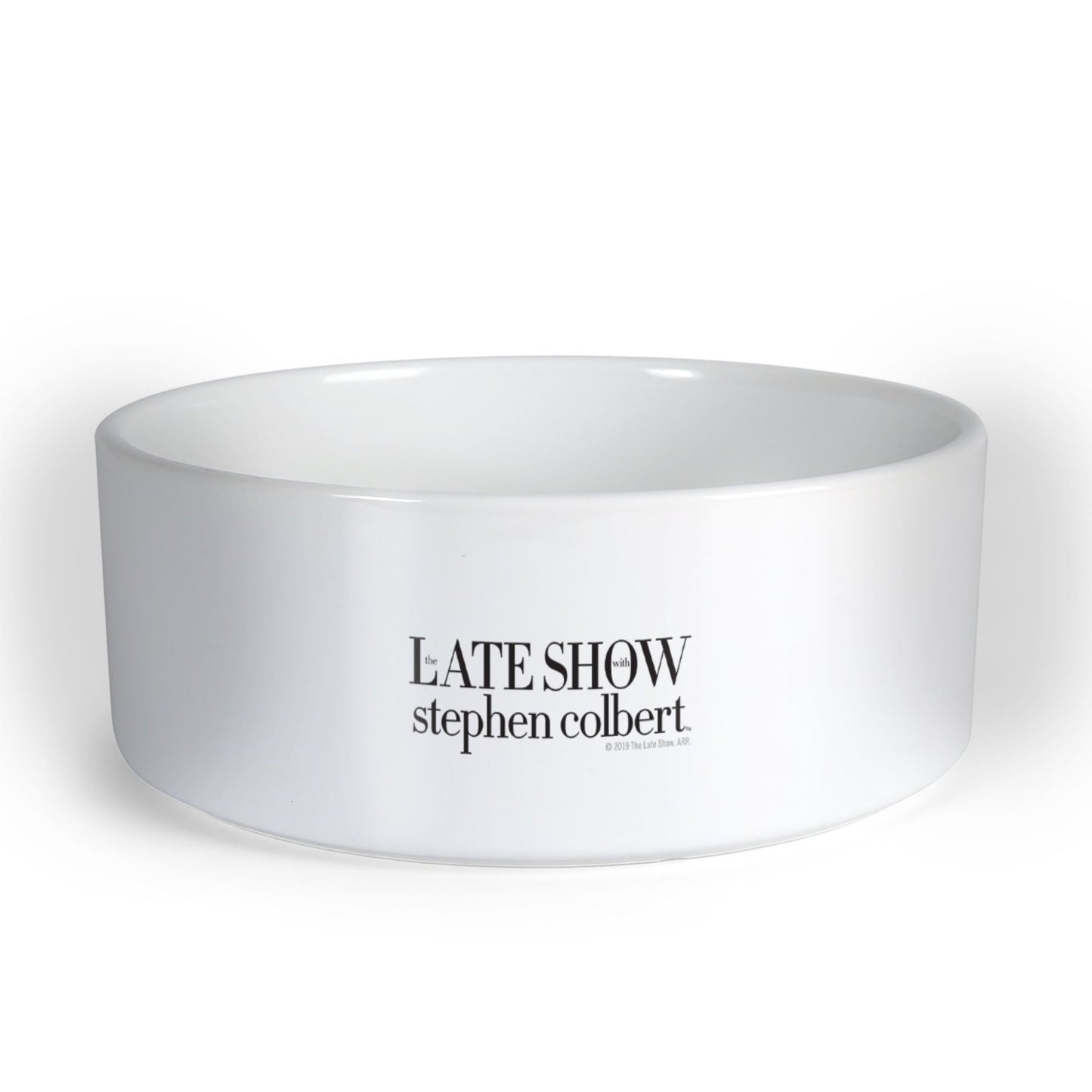 The Late Show with Stephen Colbert Rescue Dog Rescue Personalized Small Pet Bowl - Paramount Shop