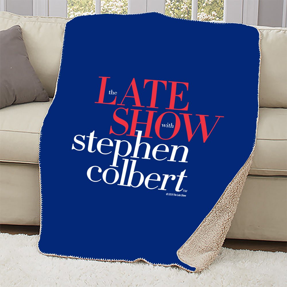 The Late Show with Stephen Colbert Sherpa Blanket - Paramount Shop