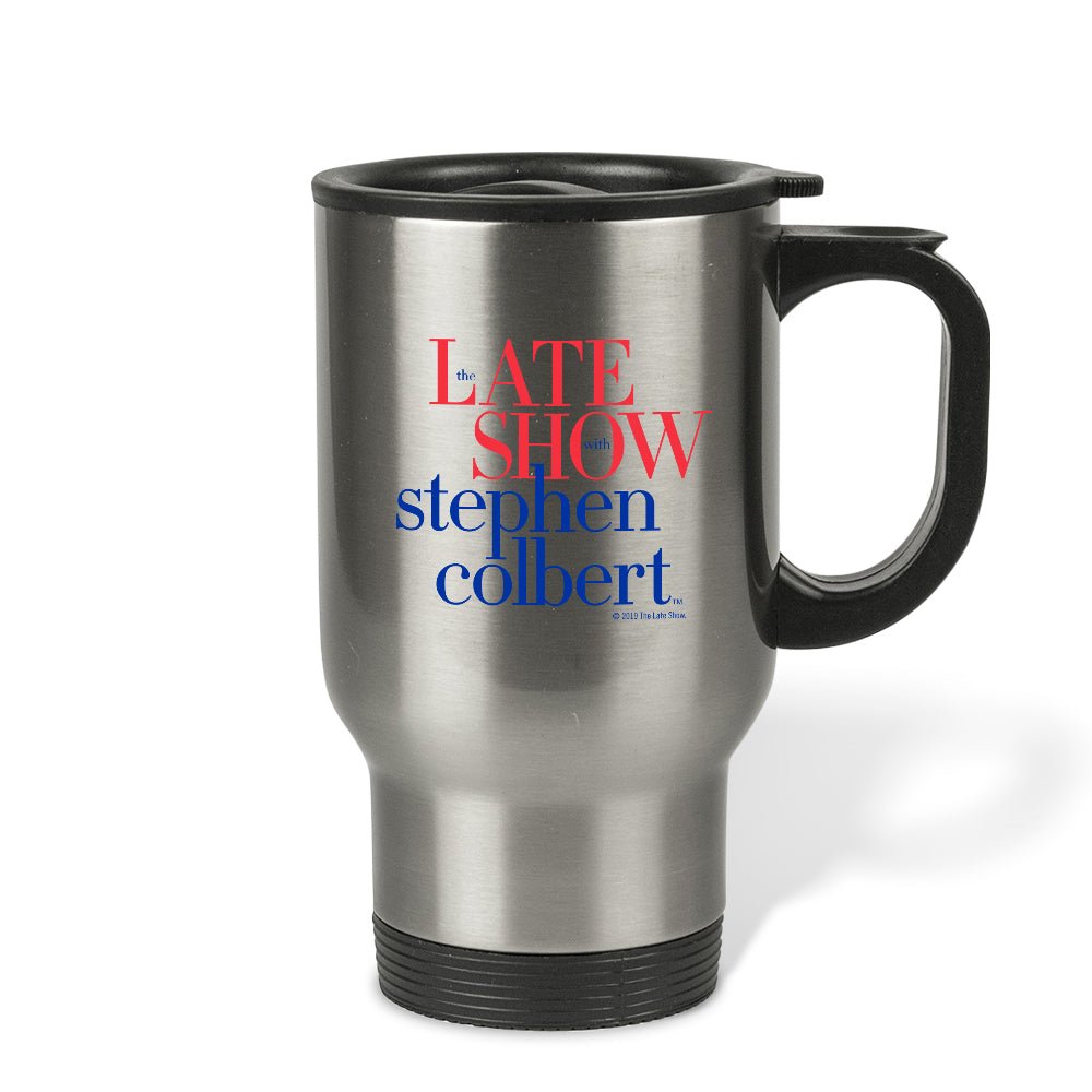 The Late Show with Stephen Colbert Stainless Steel Travel Mug - Paramount Shop