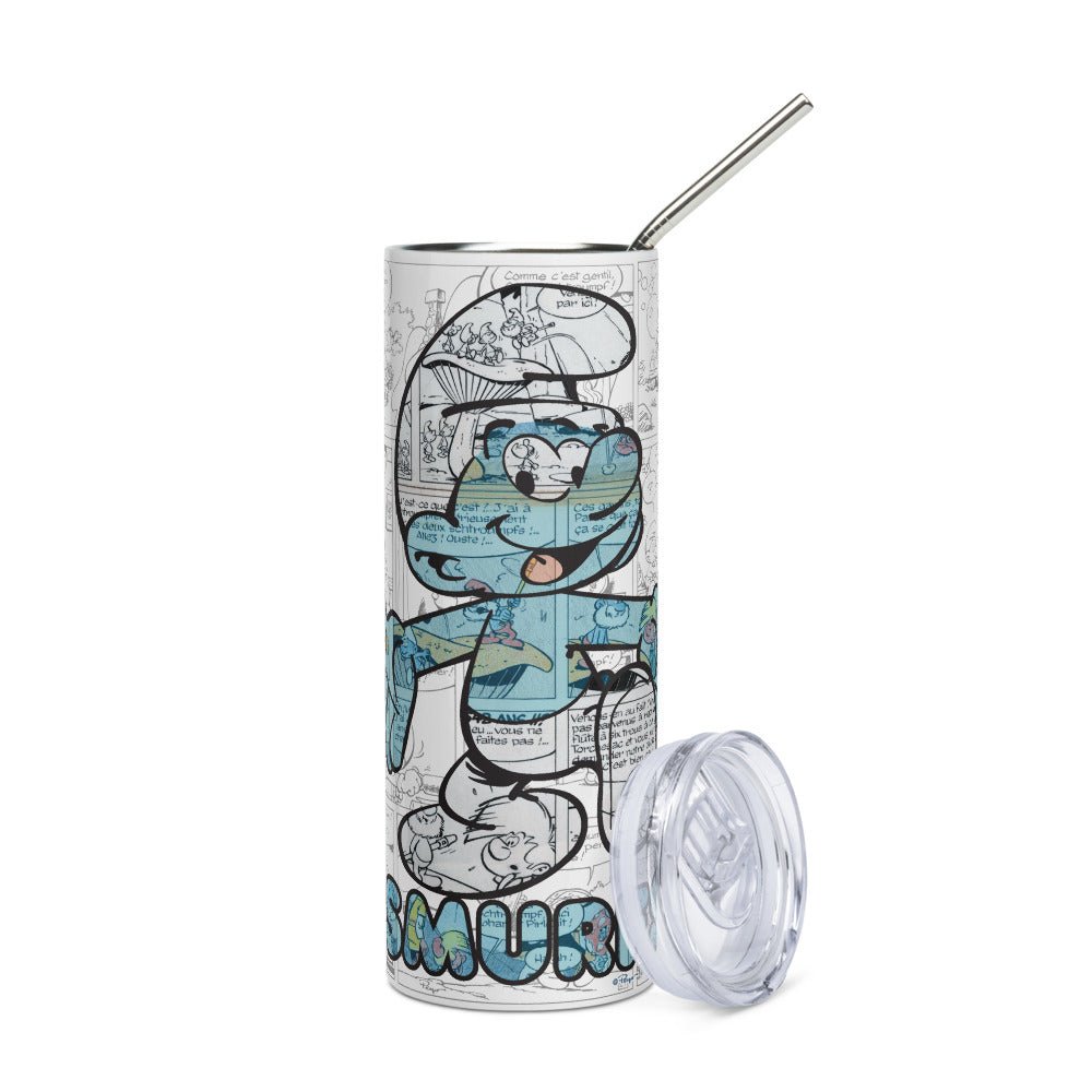 The Smurfs Comic Stainless Steel Tumbler - Paramount Shop