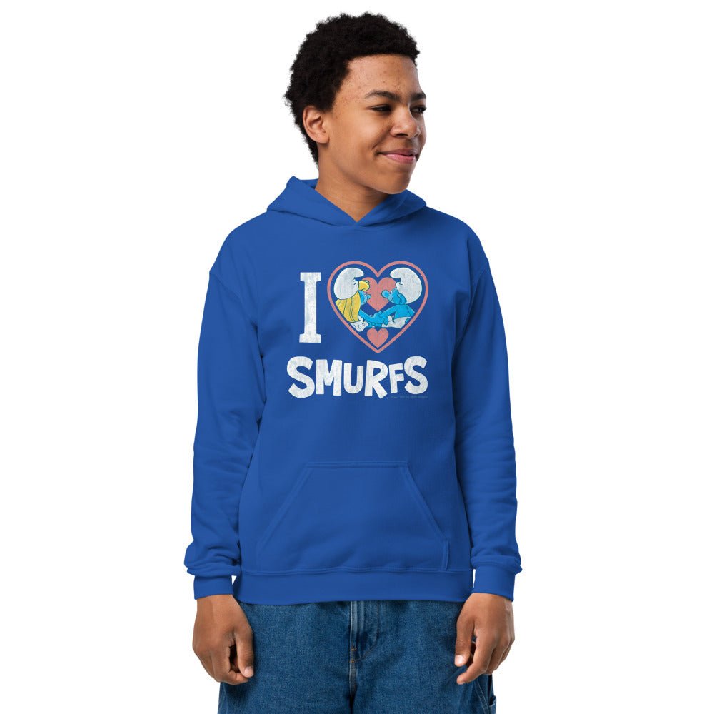 The Smurfs I Love Smurfs Kids Hoodie - Paramount Shop