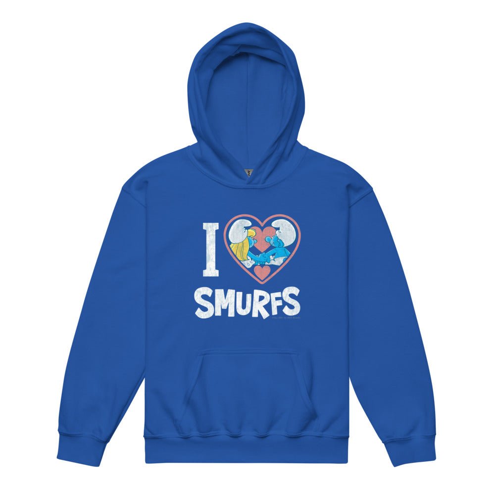 The Smurfs I Love Smurfs Kids Hoodie - Paramount Shop