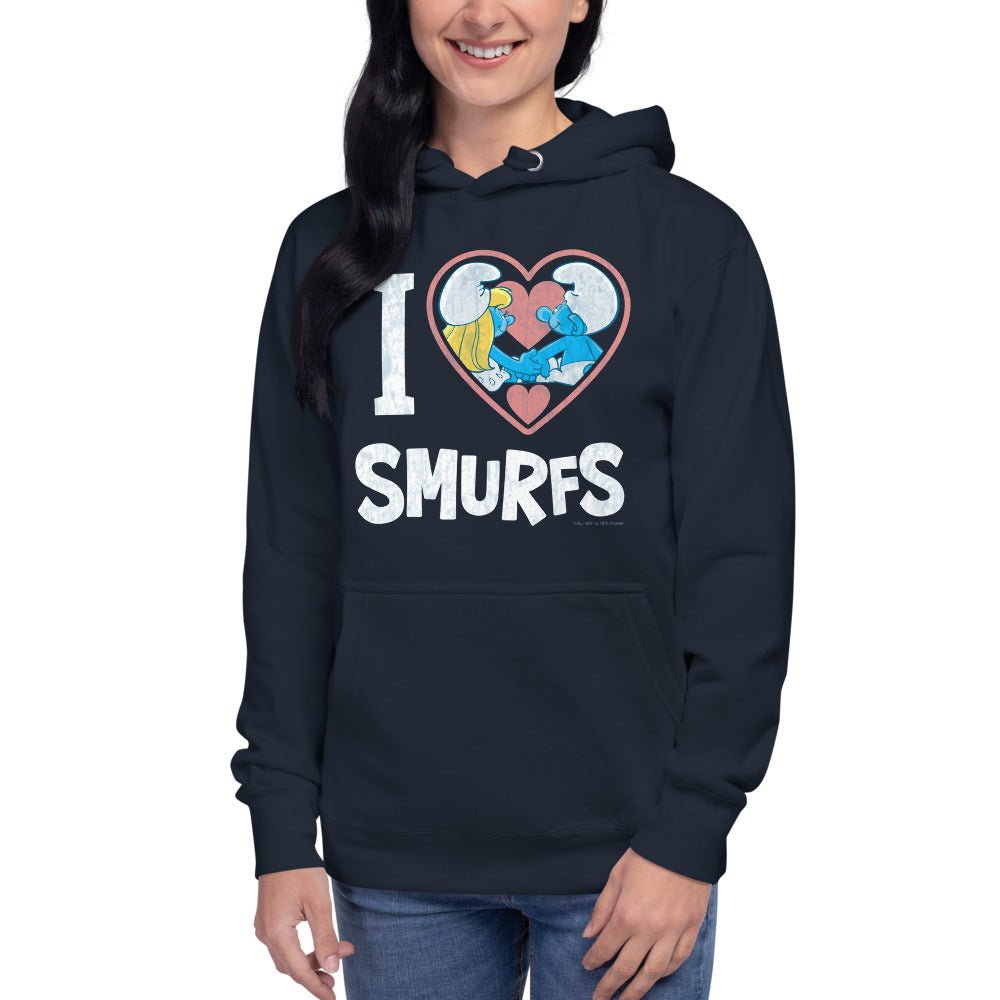 The Smurfs I Love Smurfs Unisex Hoodie - Paramount Shop