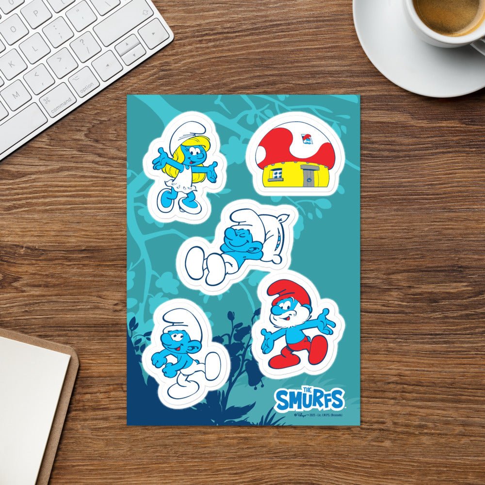 The Smurfs Icons Sticker Sheet - Paramount Shop