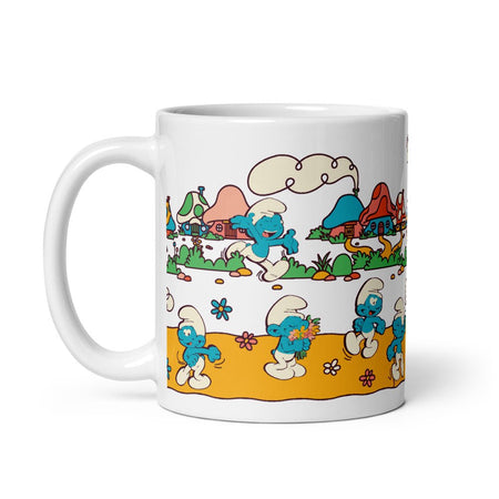 The Smurfs Village White Mug - Paramount Shop