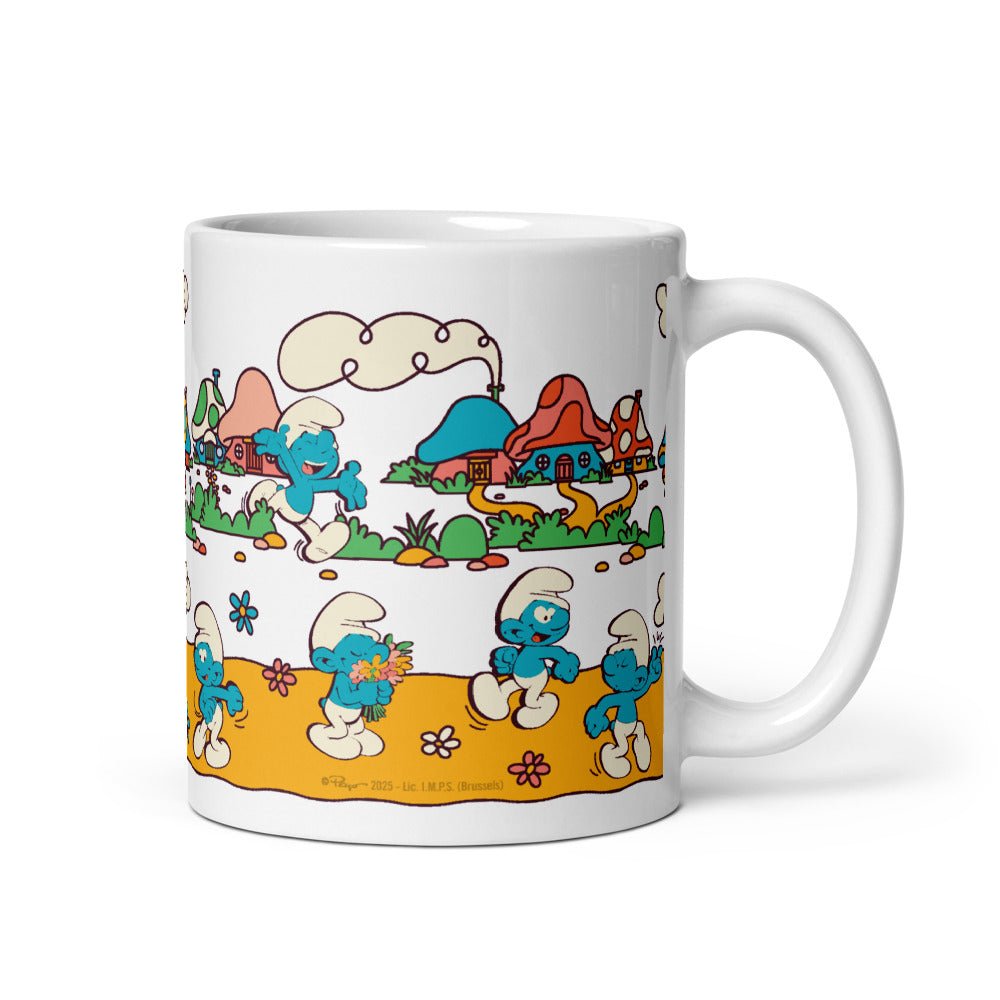 The Smurfs Village White Mug - Paramount Shop