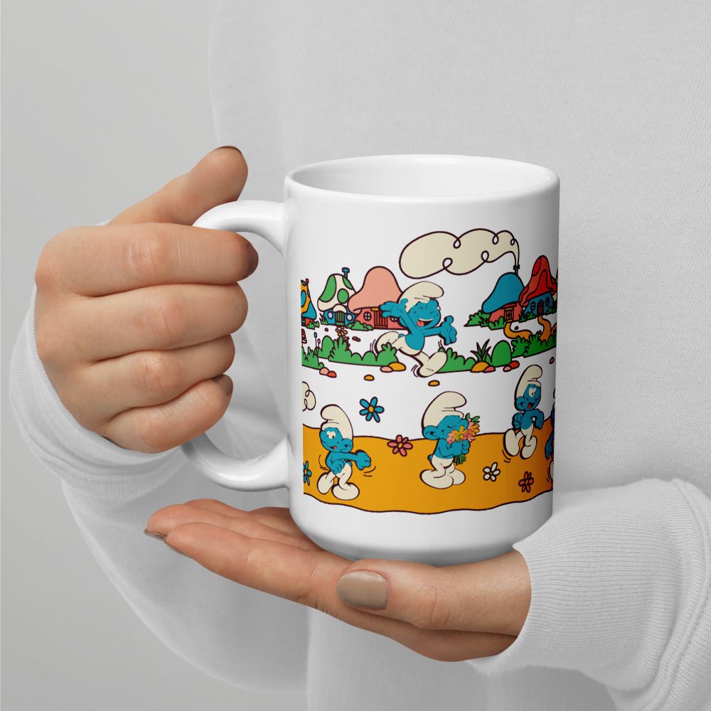 The Smurfs Village White Mug - Paramount Shop