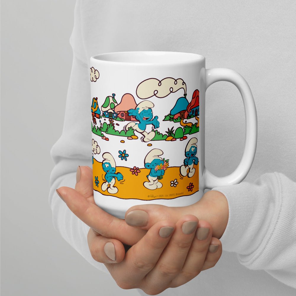 The Smurfs Village White Mug - Paramount Shop