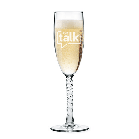 The Talk Logo Champagne Flute - Paramount Shop