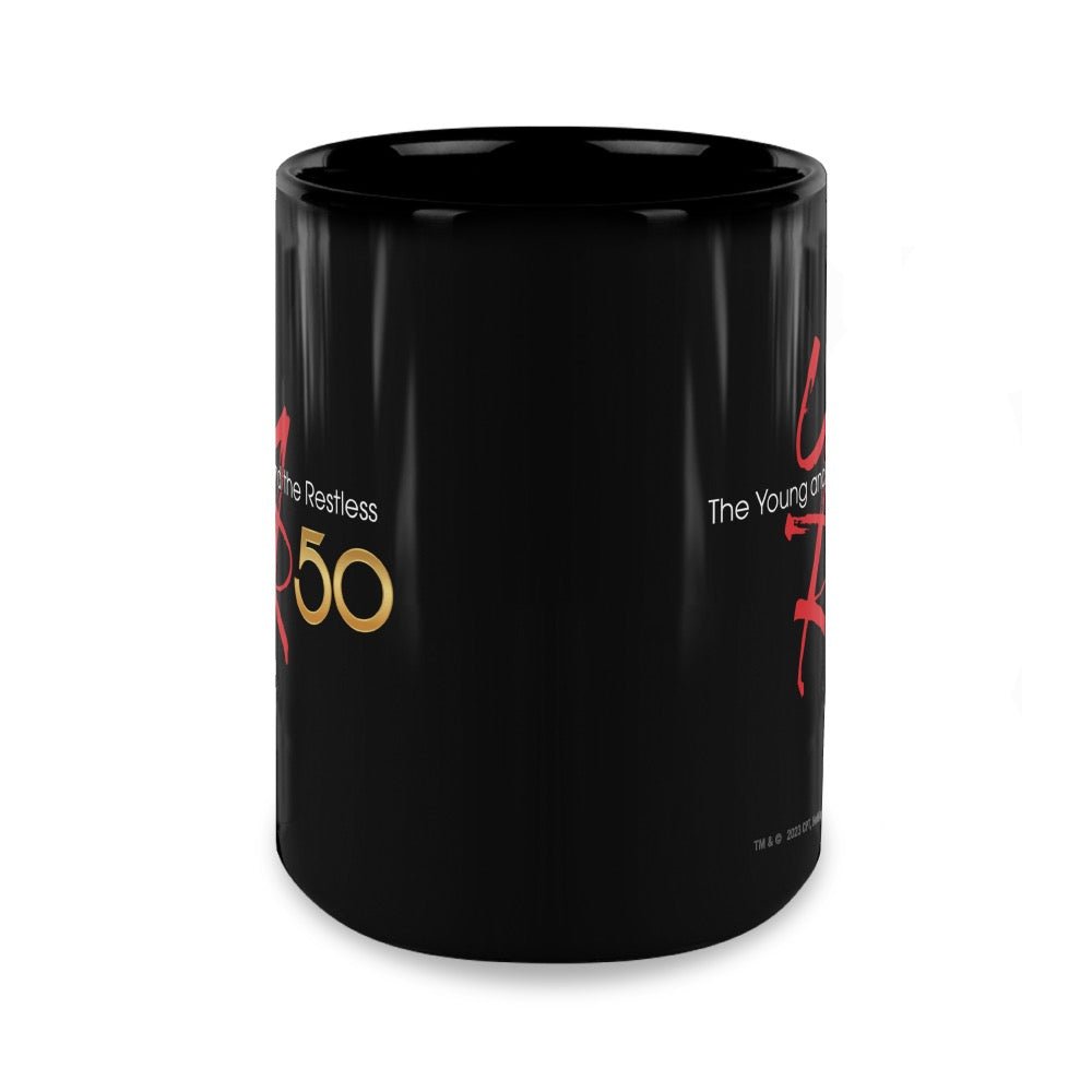 The Young and the Restless 50th Anniversary Black Mug - Paramount Shop