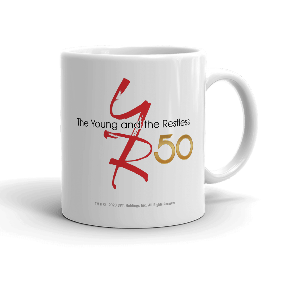 The Young and the Restless 50th Anniversary White Mug - Paramount Shop