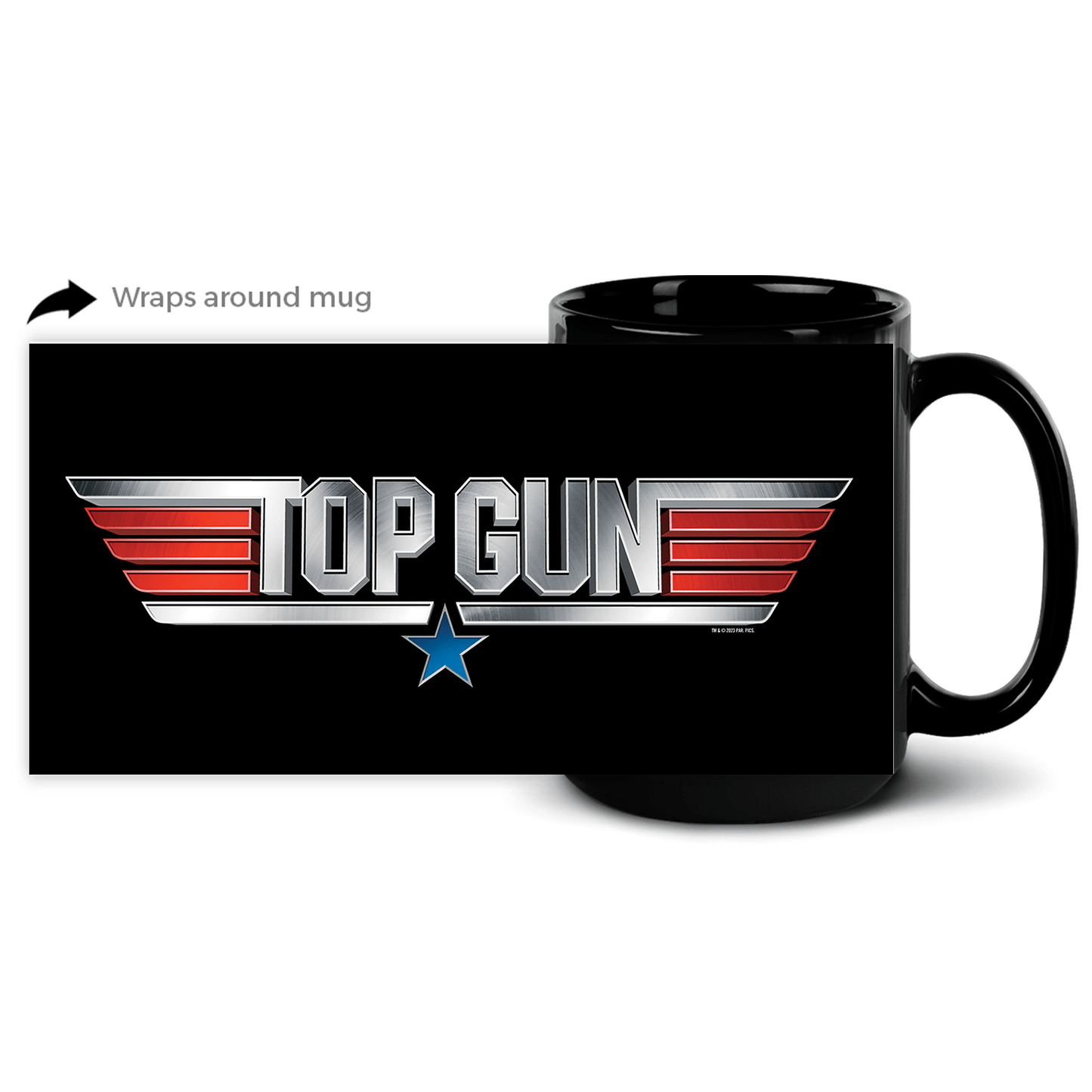 Top Gun Black Mug - Paramount Shop