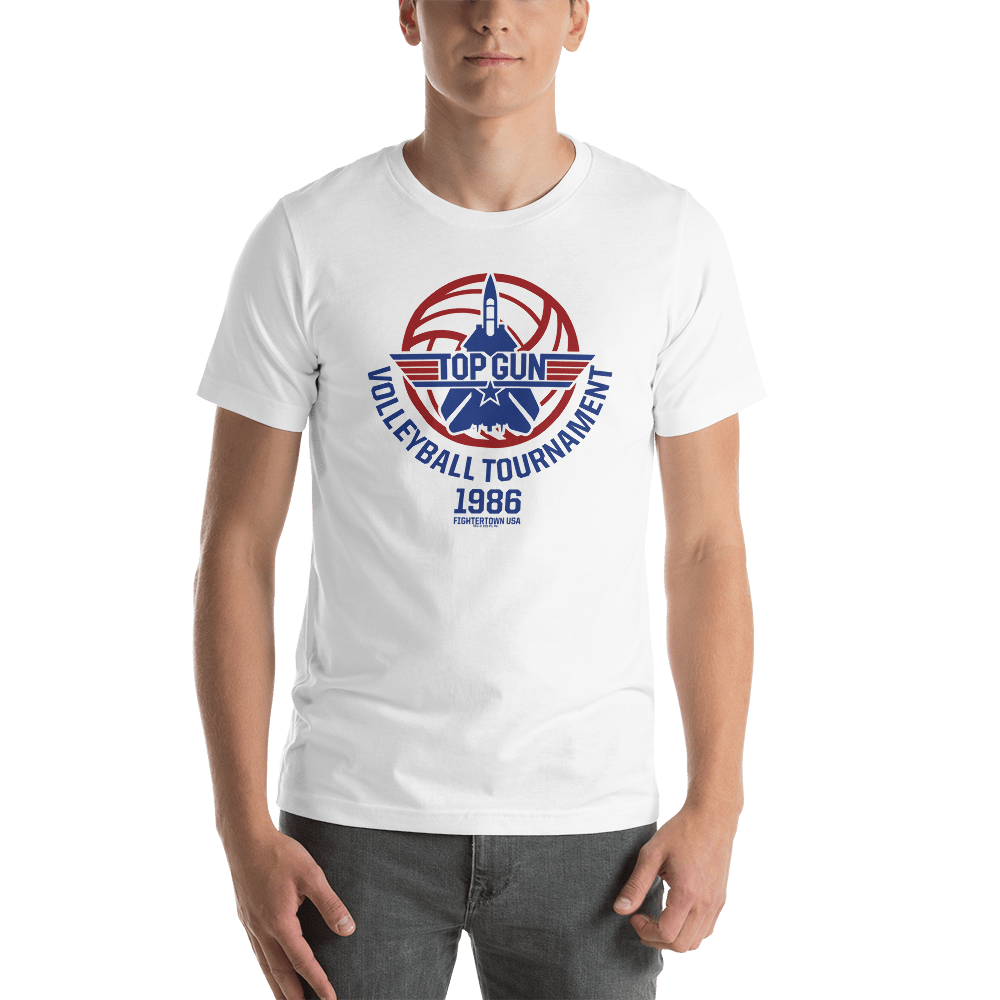 Top Gun Fighter Town USA 1986 Volleyball Tournament Unisex Premium T - Shirt - Paramount Shop