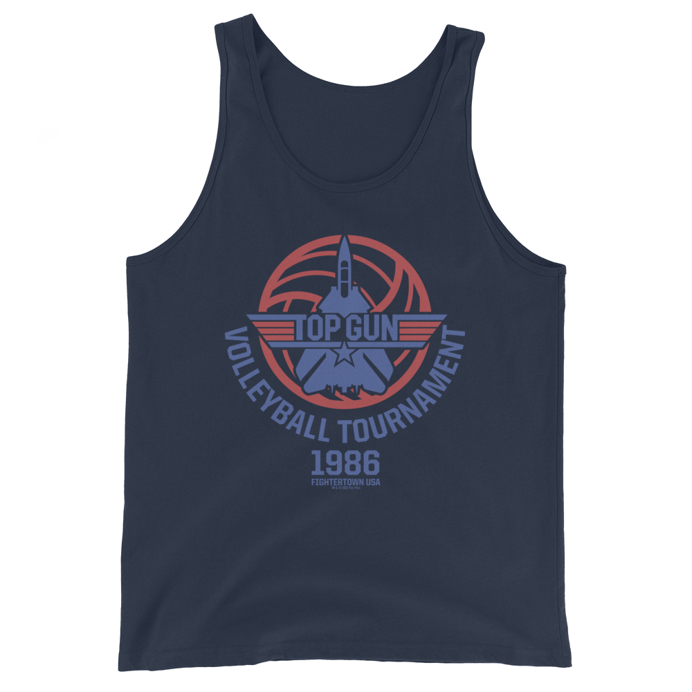 Top Gun Fighter Town USA 1986 Volleyball Tournament Unisex Tank Top - Paramount Shop