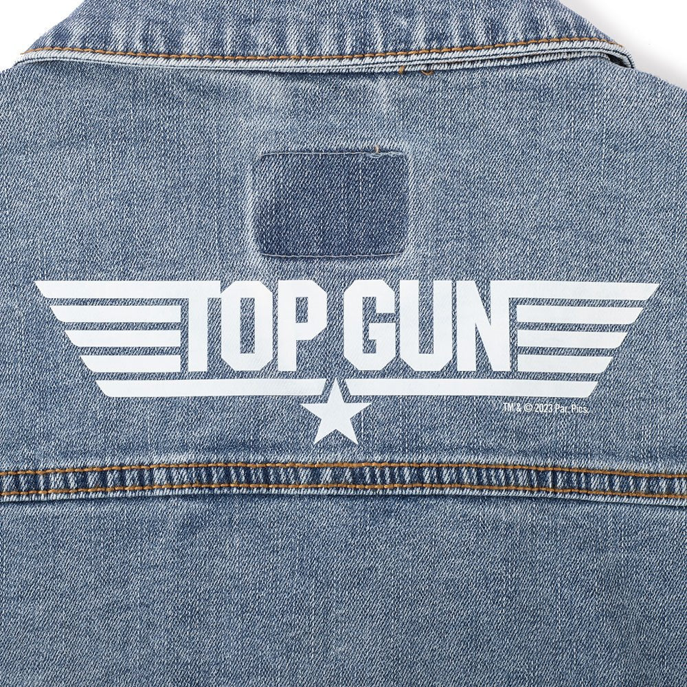 Top Gun Printed Denim Jacket - Paramount Shop