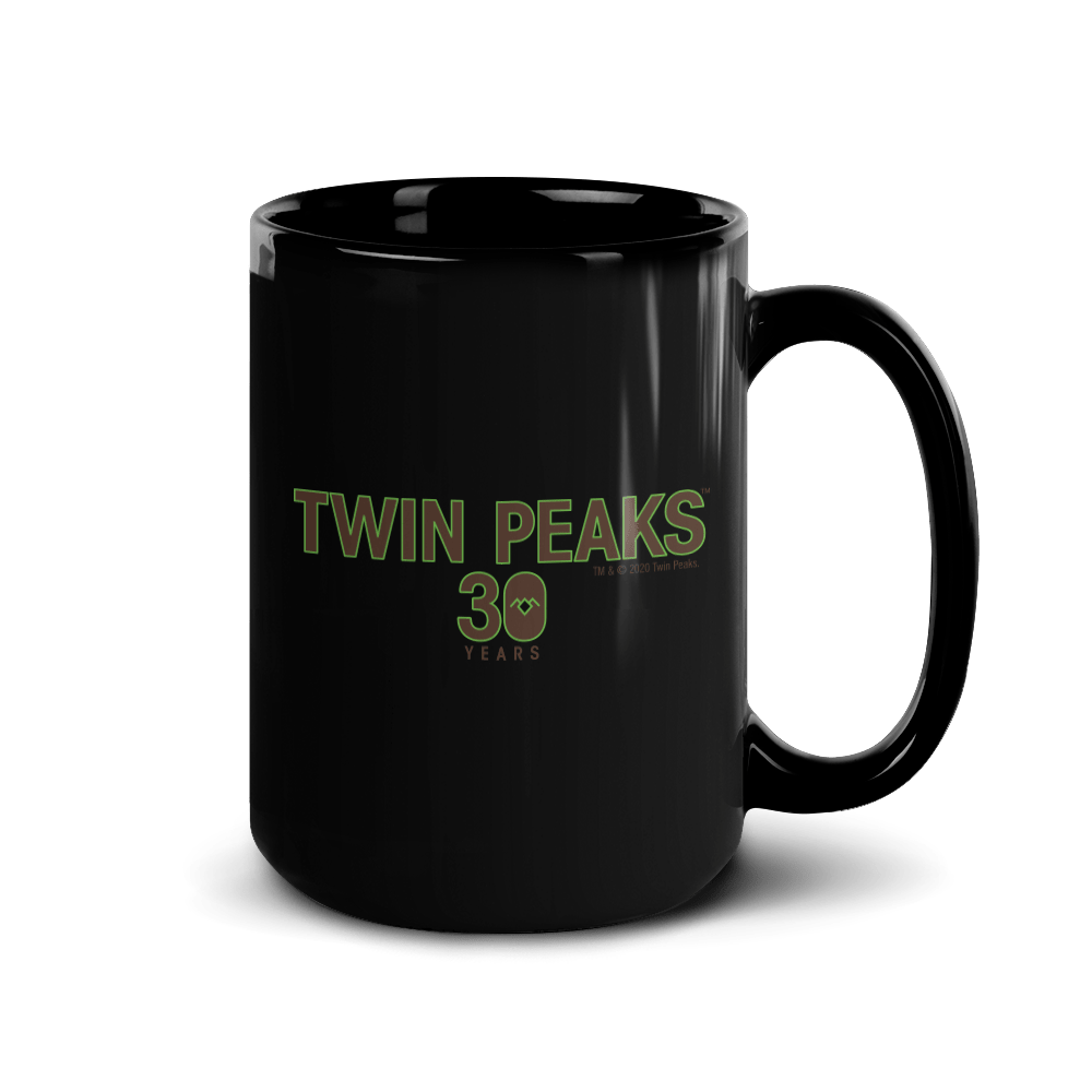 Twin Peaks 30th Anniversary Logo Black Mug - Paramount Shop