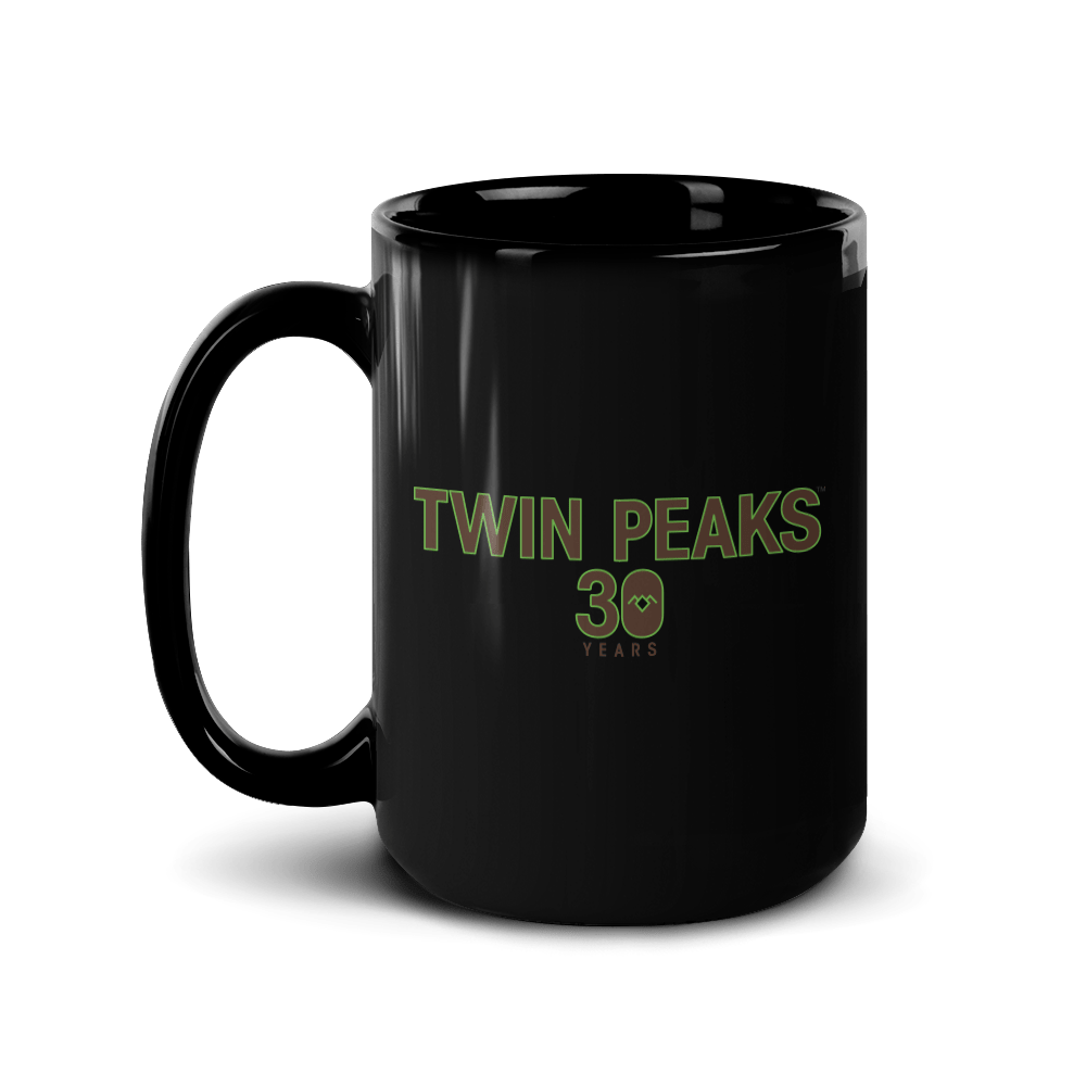 Twin Peaks 30th Anniversary Logo Black Mug - Paramount Shop