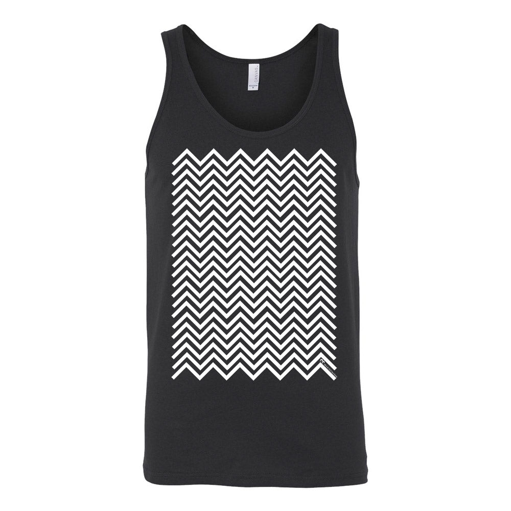 Twin Peaks Black and White Chevron Adult Tank Top - Paramount Shop