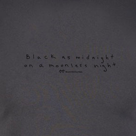 Twin Peaks Black as Midnight Handwritten Adult Short Sleeve T - Shirt - Paramount Shop