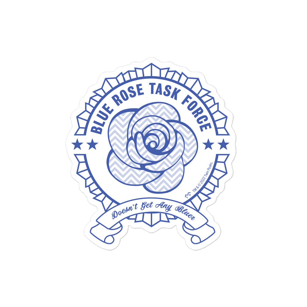 Twin Peaks Blue Rose Task Force Force Die Sticker