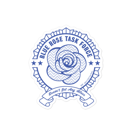 Twin Peaks Blue Rose Task Force Die Cut Sticker - Paramount Shop