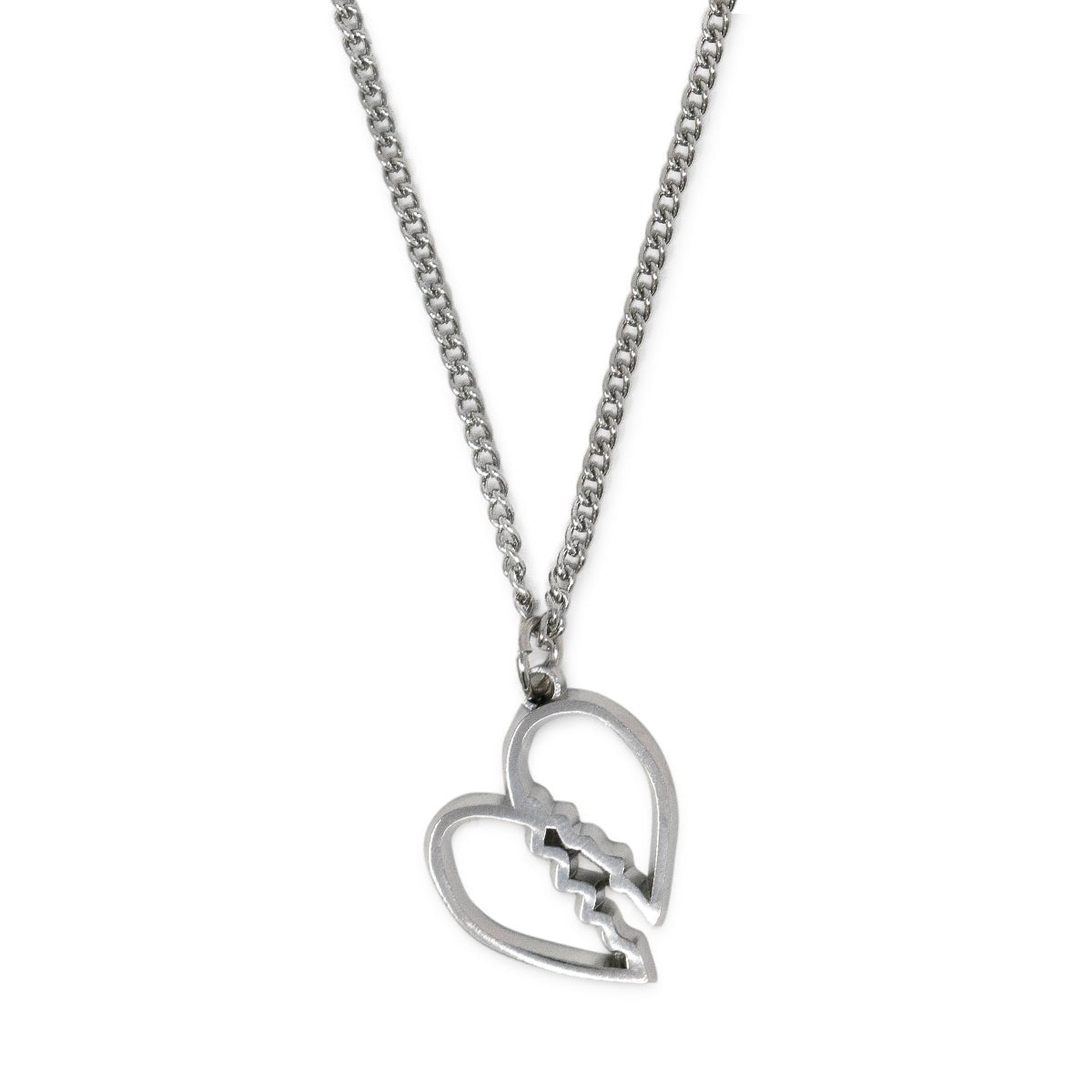 Twin Peaks Broken Heart Pendant Necklace