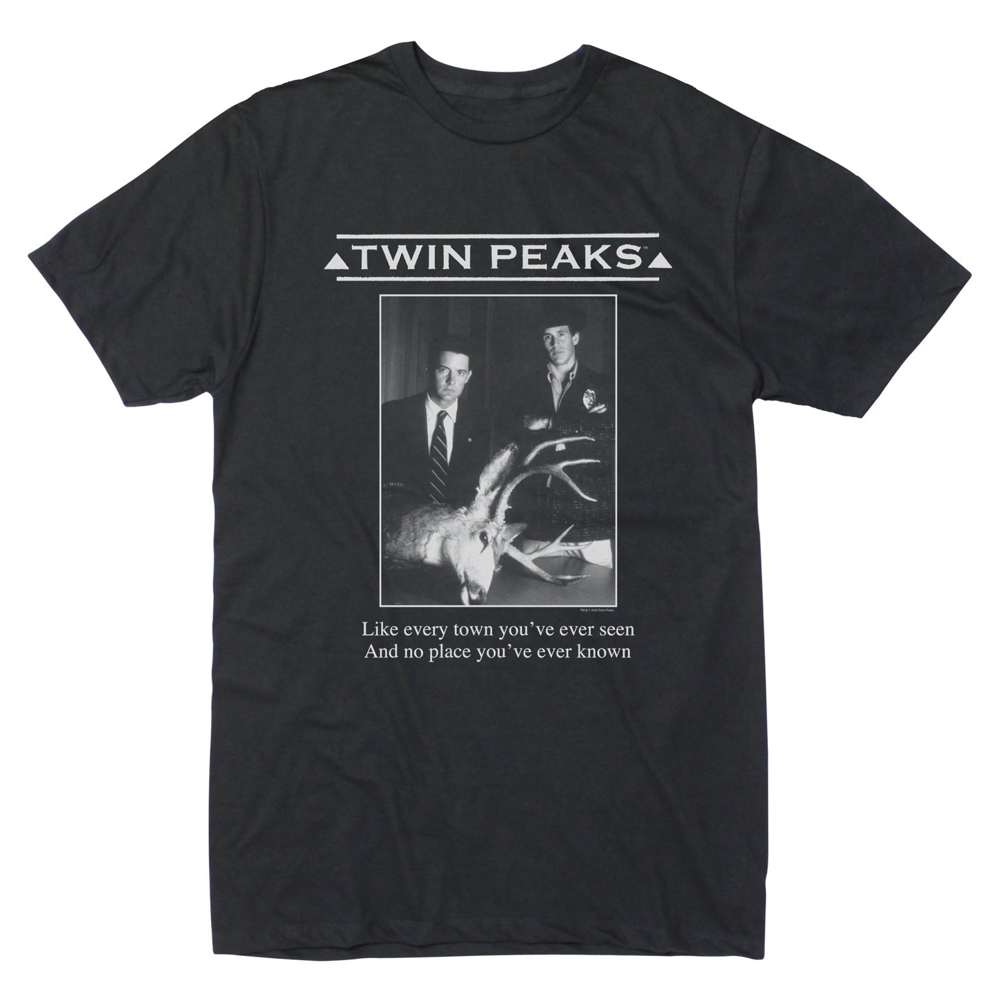 Twin Peaks Buck Photo Adult Short Sleeve T - Shirt - Paramount Shop